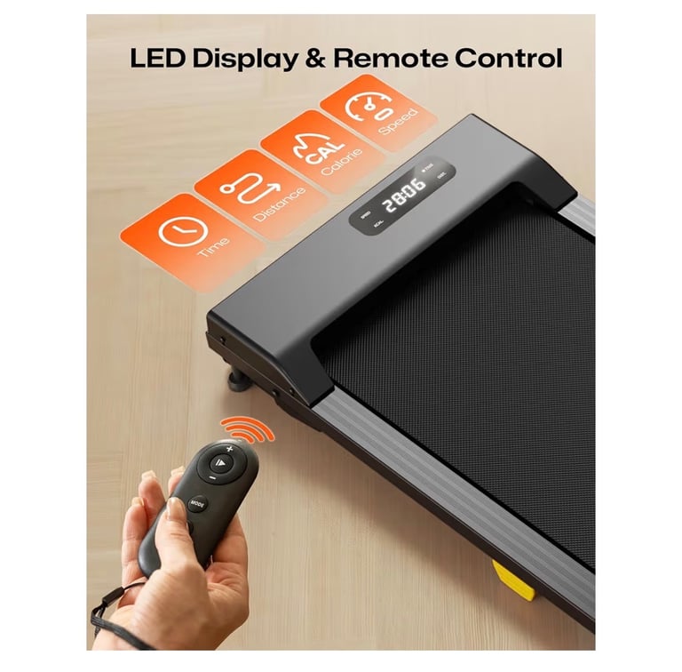 Walking Pad with Incline, Under Desk Treadmills for Home, Lightweight Walking Machine, wheeled