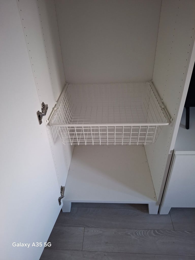 Ikea fonnes white single wardrobes