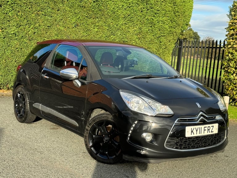 CITROEN DS3 1.6 HDi D SPORT, RECALL DONE, £35 TAX, RED LEATHER, MOT AUGUST 2026