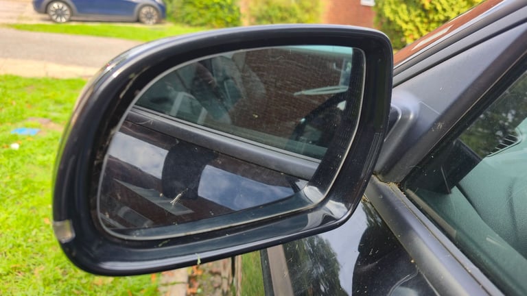 2013 Audi A5 S-line PASSENGER SIDE Left Door/Wing Mirror In Black LZ9Y