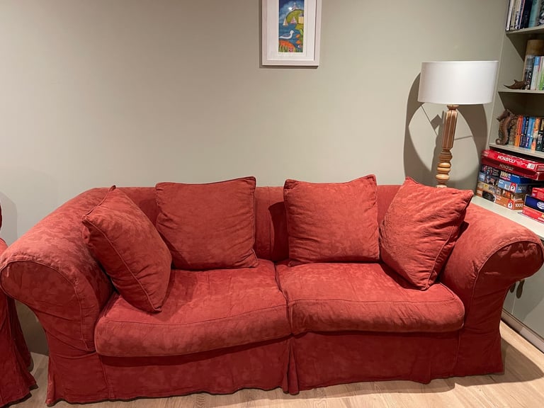 image for Chesterfield sofa and wing backed chair PRICE DROP!