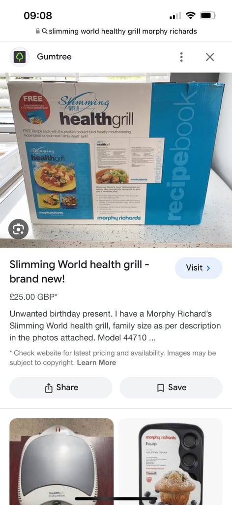 Morphy Richard’s Slimming World Health grill