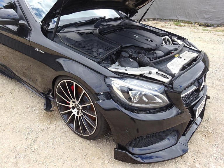 2017 66 REG MERCEDES BENZ C250 D AMG LINE PREMIUM+ DIESEL AUTO DAMAGED SALVAGE