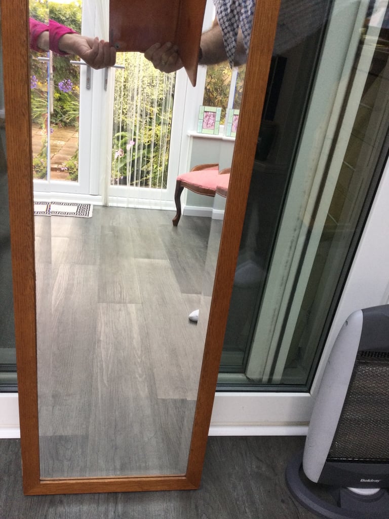 image for Stunning Solid Oak Mirror