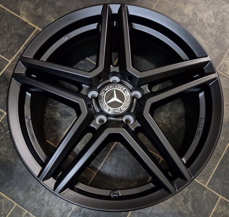MERCEDES A B CLASS CLA SET 4X 18'' RIAL M10 MATT BLACK BRAND NEW ALLOY WHEELS