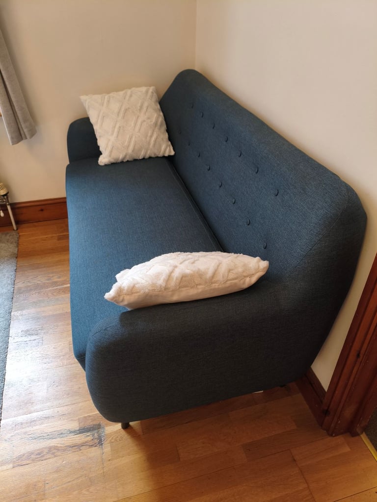 Sofa - blue - from no pets and no smoking home