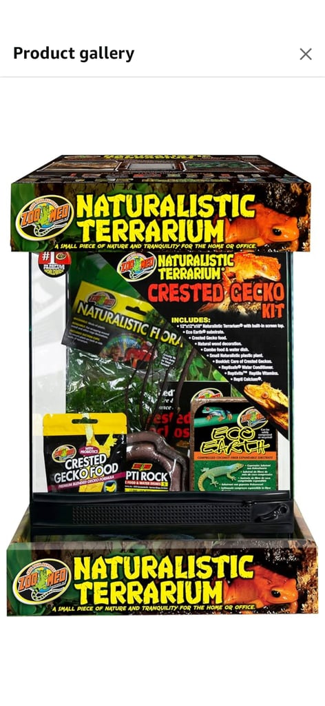 🦎 Zoo Med Naturalistic Terrarium Crested Gecko Kit – Brand New & Sealed