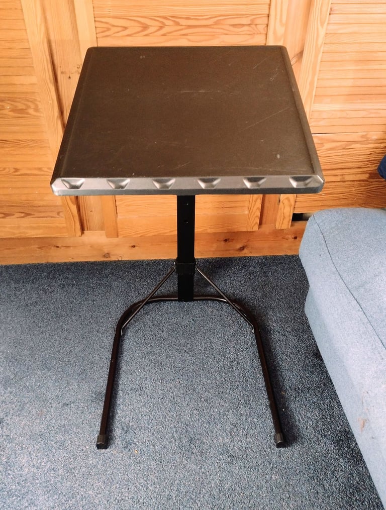 image for Used Folding Laptop Table Black With Adjustable Height and Tilt Angle