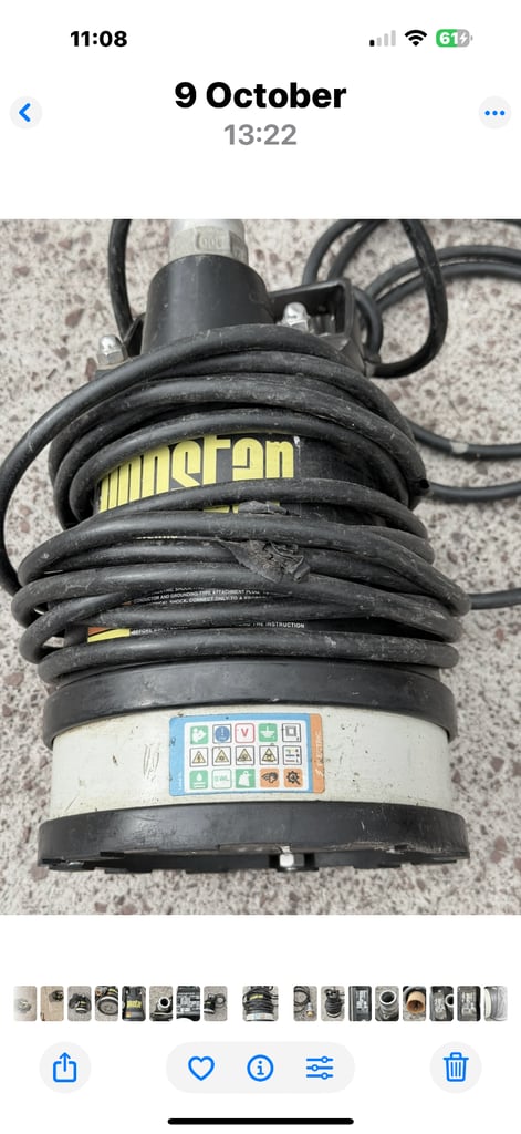 PONDSTAR. WATER PUMP,DELIVERY POSSIBLE GLASGOW TO PERTHSHIRE AREA FOR A FEE.