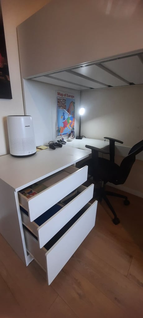 Ikea bunk bed and desk