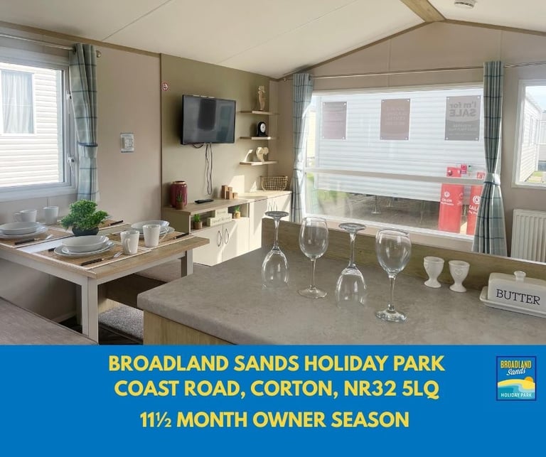 CHEAP STATIC CARAVAN FOR SALE AT BROADLAND SANDS HOLIDAY PARK 