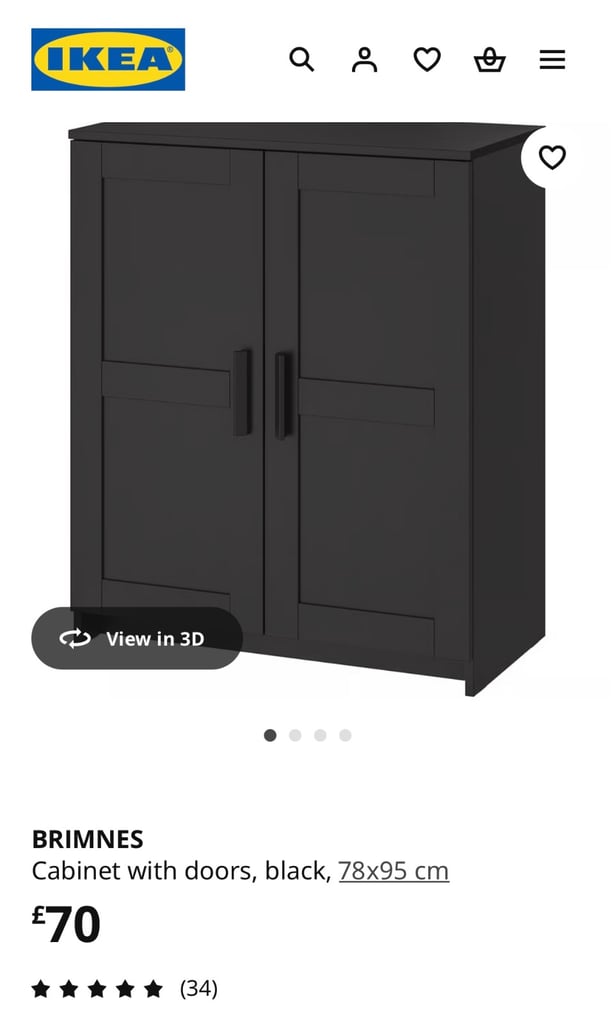 image for BNIB IKEA Brimnes cabinet (collection NR4)