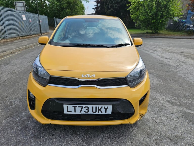 2023 73 Kia Picanto 1.0 2 5dr Yellow Damaged Salvage 