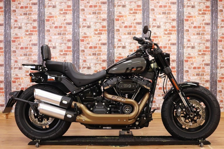 image for 2022 HARLEY FXFBS FAT BOB 114 - ONLY 826 MILES! - 1 OWNER - IMMACULATE
