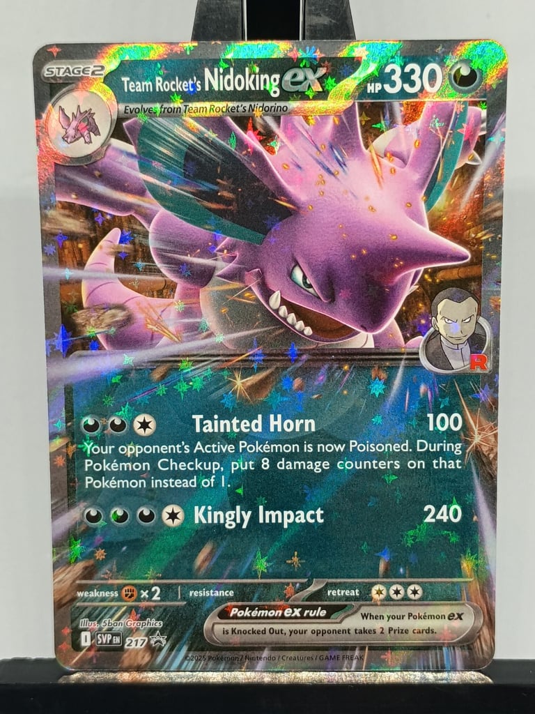 image for Pokémon Card Nidoking EX SVP 217 Promo Card