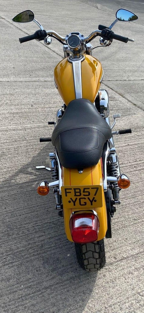 2008 57 HARLEY DAVIDSON XL 1200 C XL1200 CUSTOM SPORTSTER YELLOW CRUISER STUNNER