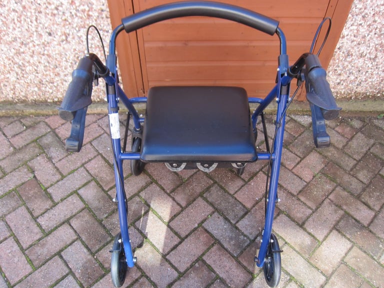 image for Blue mobility walker with seat