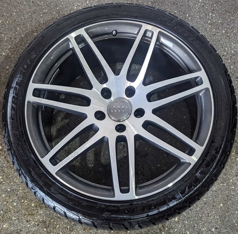 21" Genuine AUDI Q7 7 DOUBLE SPOKE Alloy Wheels & Tyres 5X130