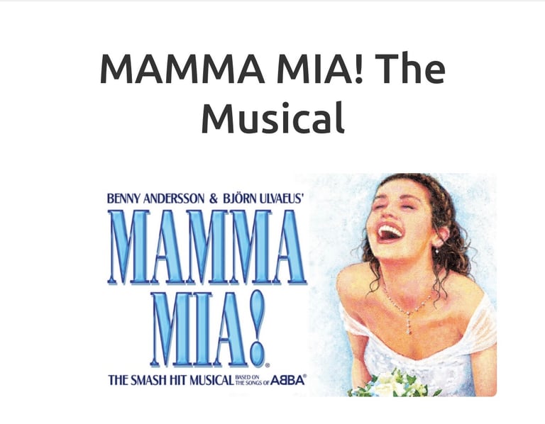 image for Two tickets for Mamma Mia Edinburgh Playhouse 