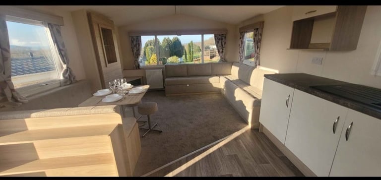 Static caravan sited 