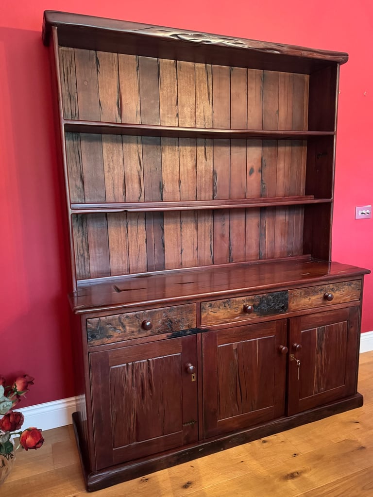 Jarabosky reclaimed Rhodesian Teak sleeper dining suite