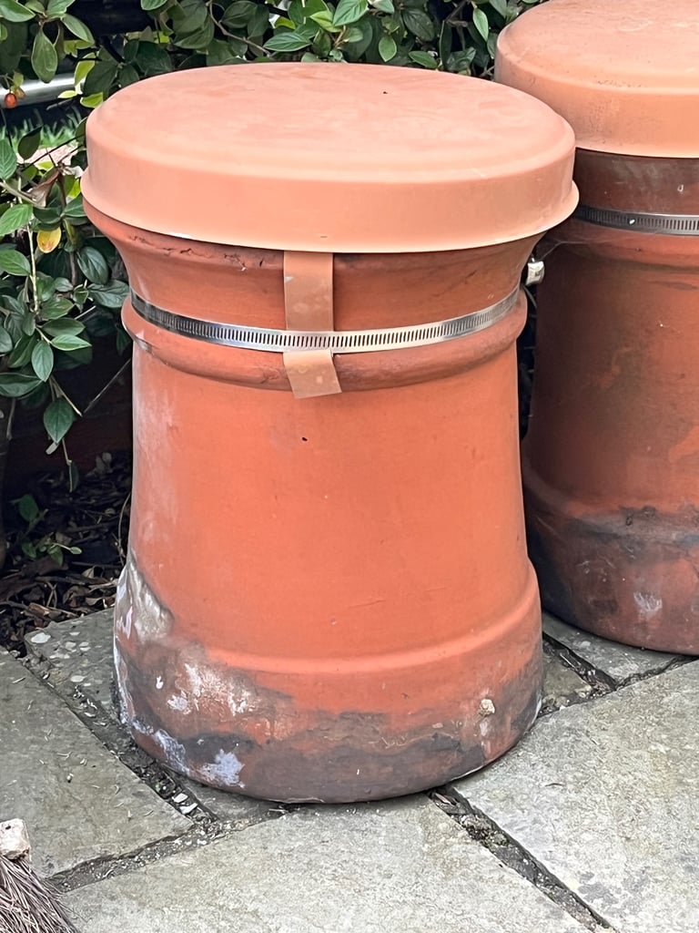image for Terracotta Chimney Pots x 2