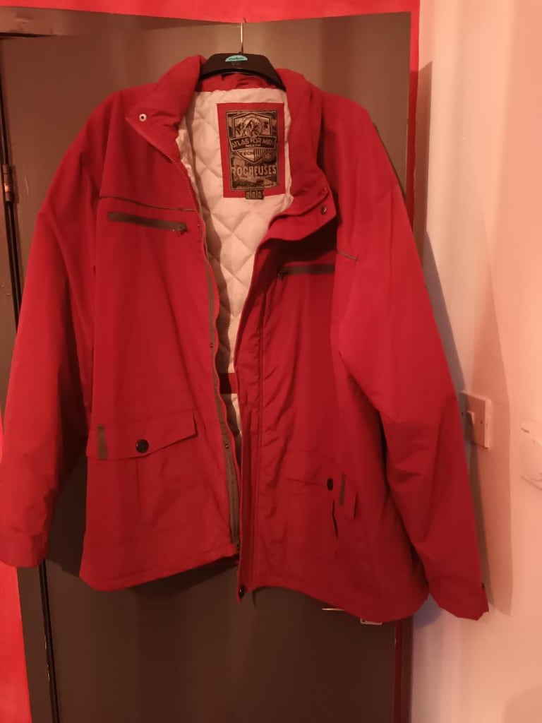 brand new men very warm padded jacket plenty pockets great for the winter size 4xl