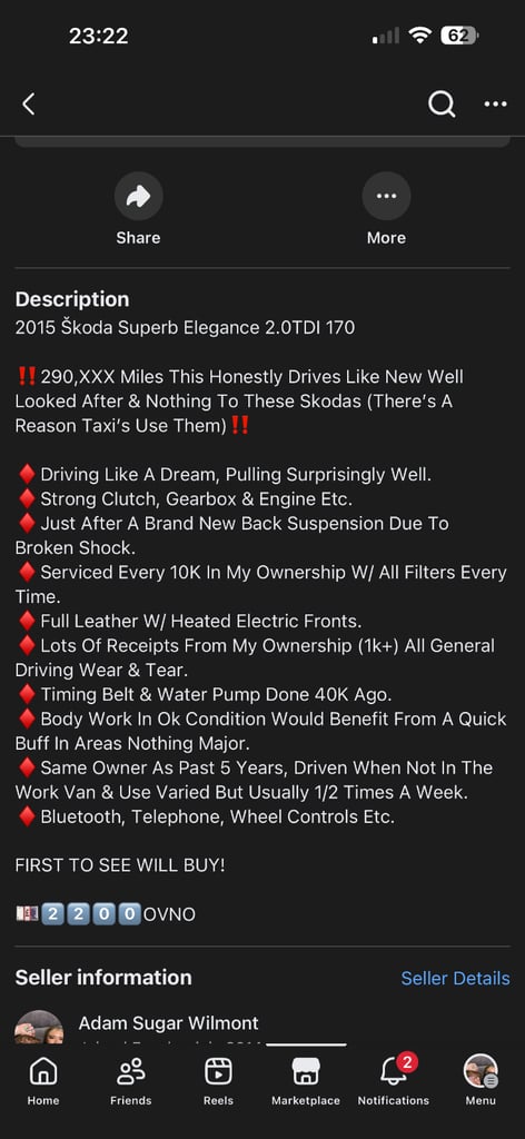 Skoda, SUPERB, Estate, 2015, Manual, 1968 (cc), 5 doors