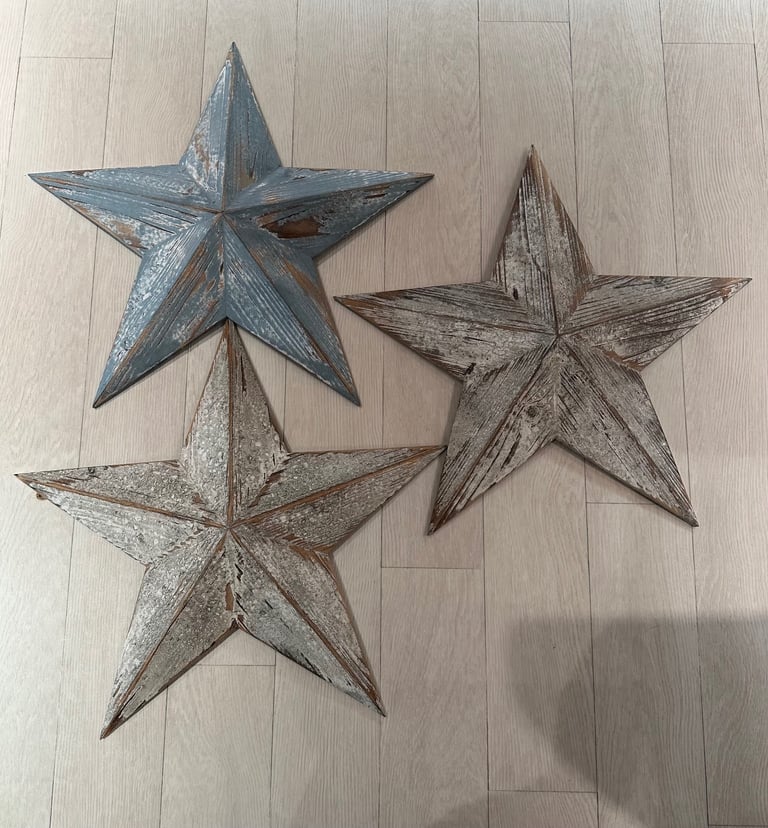image for Hanging stars 🌟 wooden wall decorations