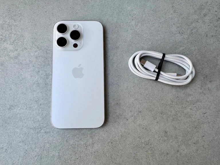 Apple iPhone 16 Pro 512GB, White Titanium - Excellent Condition - Warranty - Factory Unlocked