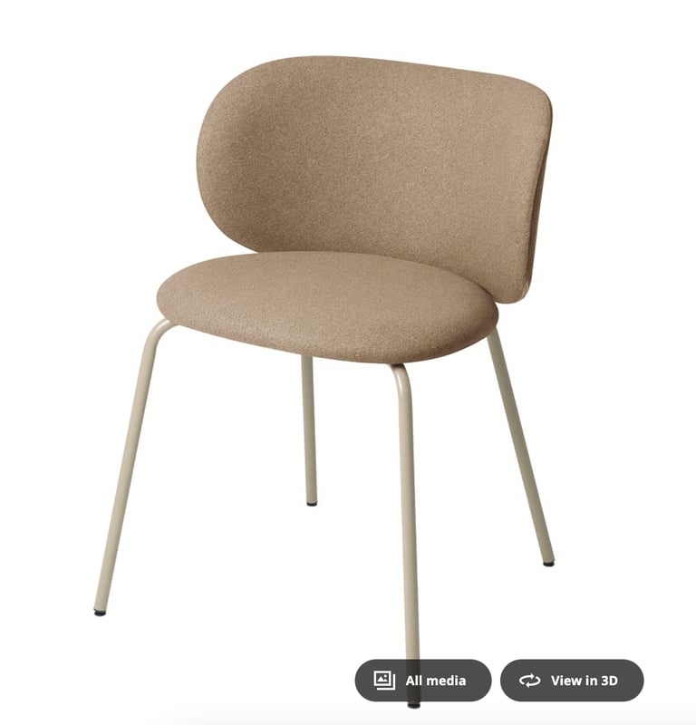 Set of 4 IKEA Upholstered Dining Chairs
