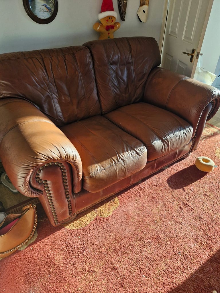 Real leather chair