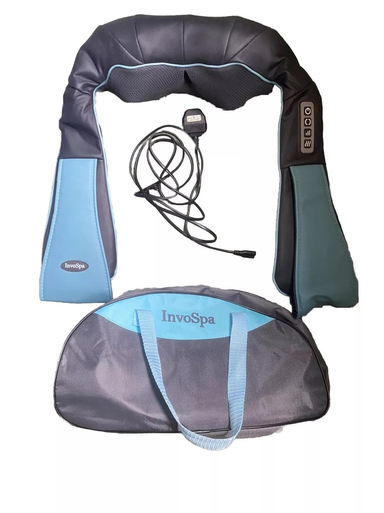 image for Invospa Shiatsu Back Neck and Shoulder Massager & Bag New
