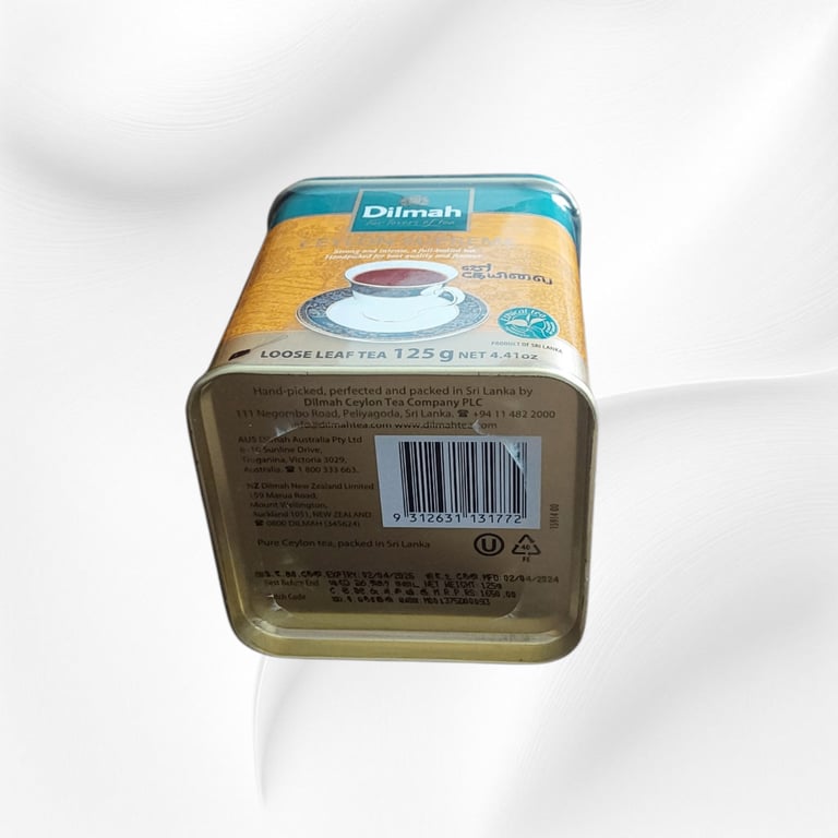 Ceylon Tea, Dilmah brand, Ceylon Supreme single origin loose leaf Tea 125g Net