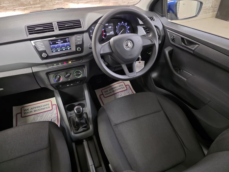 SKODA FABIA 1.0 S Blue Manual Petrol 2017 WARRANTY 12 MONTHS MOT