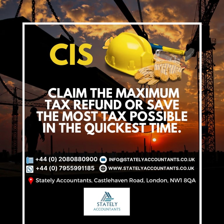 Claim your CIS Tax Refund- Complete your Self-Assessment Tax Return
