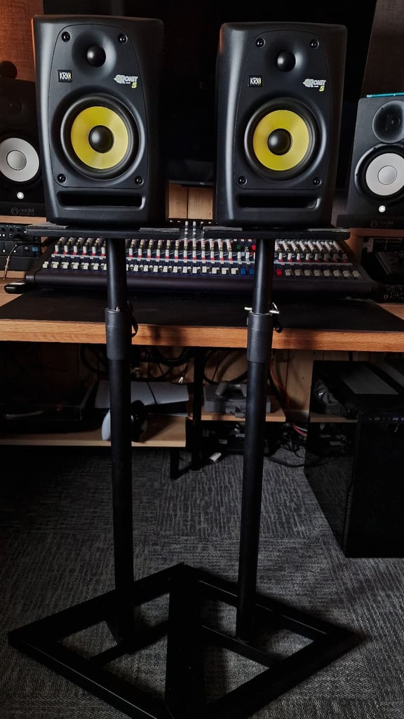 KRK Rokit 5 RPG2 Studio Monitor Speakers Pair + Speaker Stands
