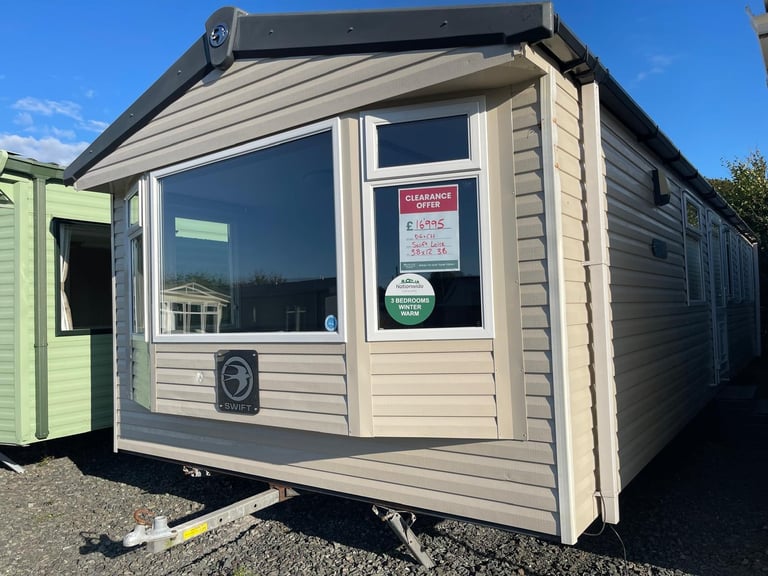 Static Holiday Home For Sale Off Site Swift Loire 38 x 12, 3 Bedroom 