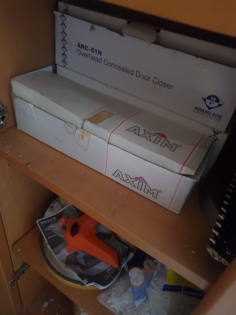 image for Overhead concealed door closure 