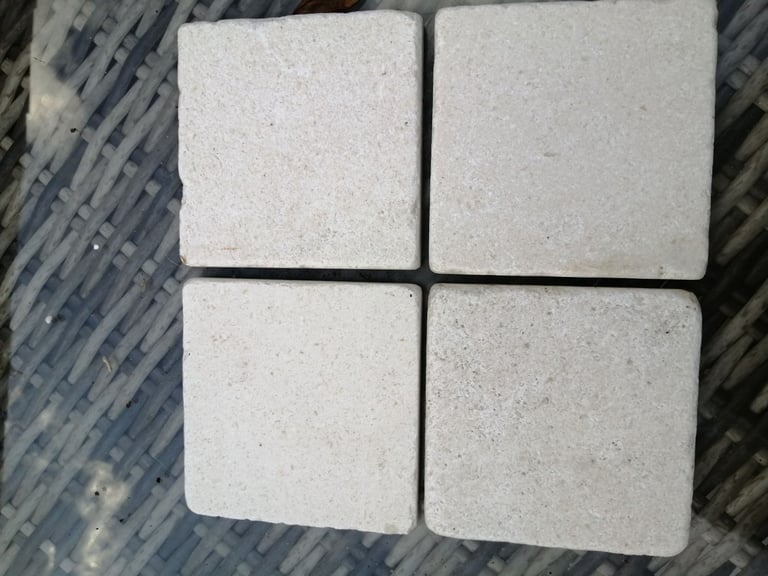 Limestone floor and wall tiles