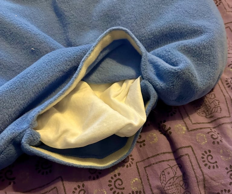 Pet beanbag blue fleece