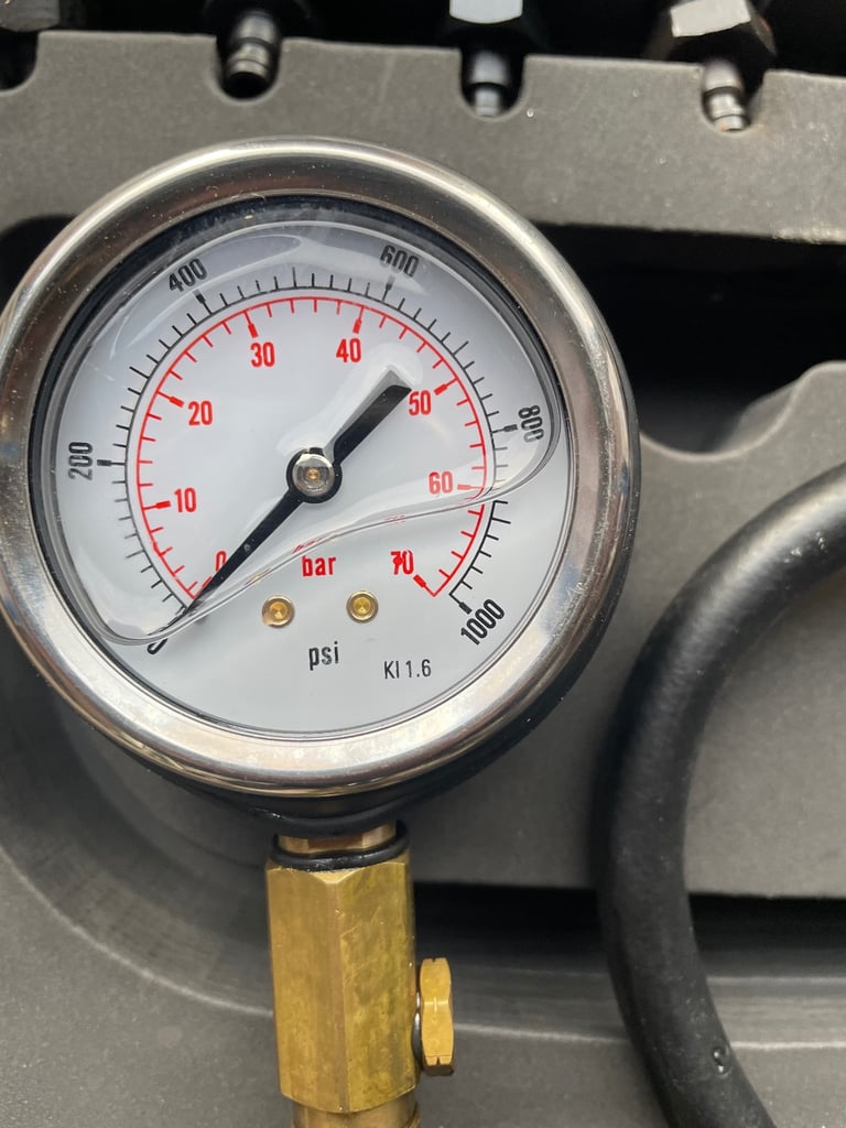 Sykes oil pressure test kit