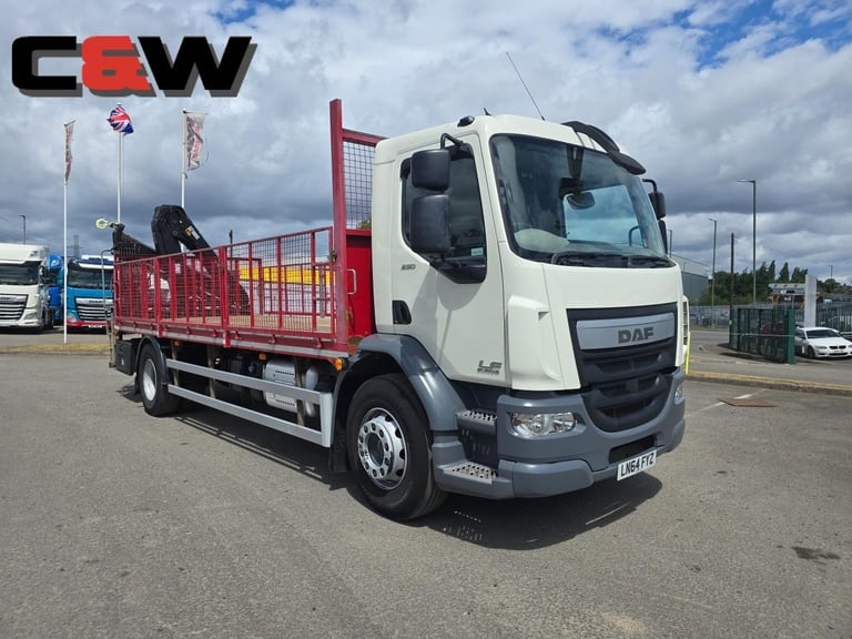 2014 (64) DAF FA LF 250 4x2 18 Ton Flatbed Crane - 219000kms