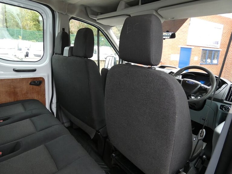 2017 17 FORD TRANSIT DOUBLE CAB TIPPER 81K 7 SEATER LOOK
