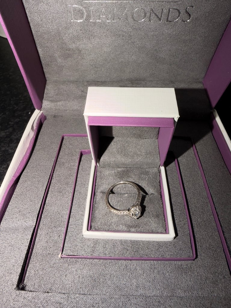 Diamond Oval Cut Halo Engagement Ring