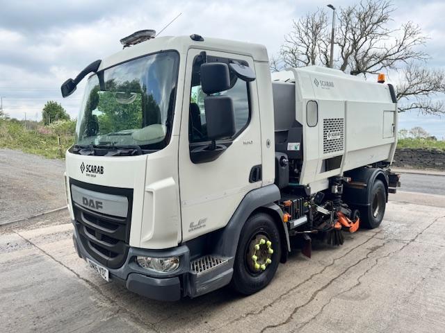 2016 16 DAF LF 180 E6 12T Scarab Merlin dual sweep road sweeper ex council