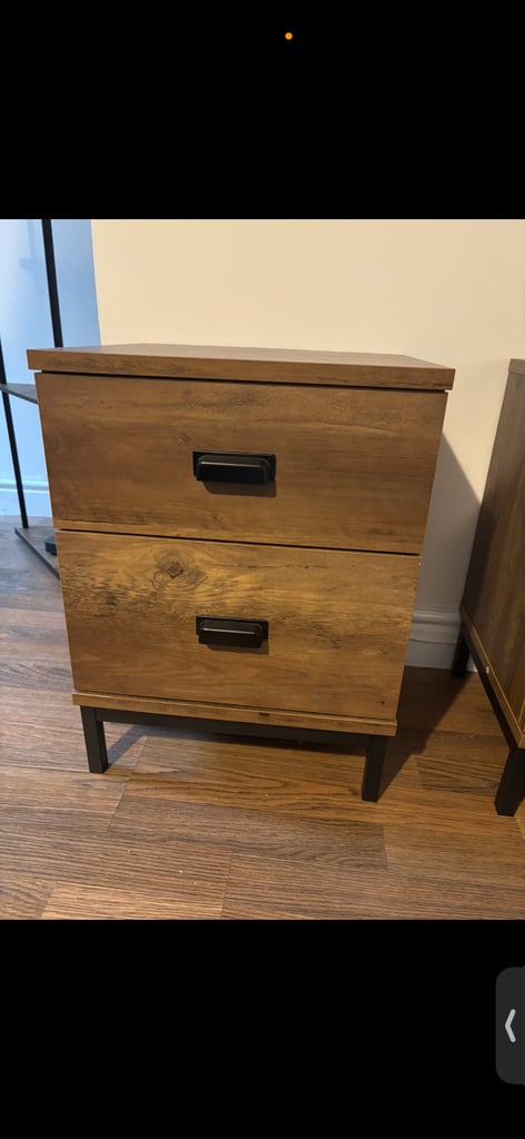 Dunelm Wooden Bedside tables x2