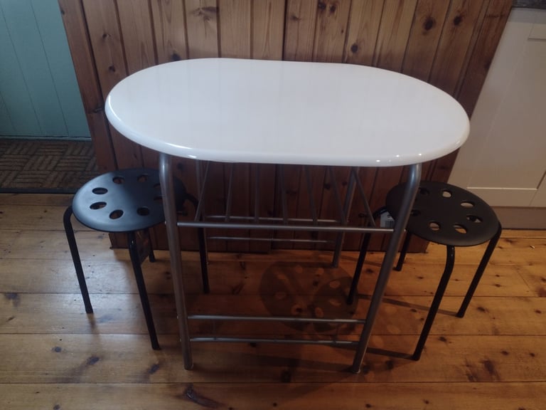 image for Space Saving Table & Stools