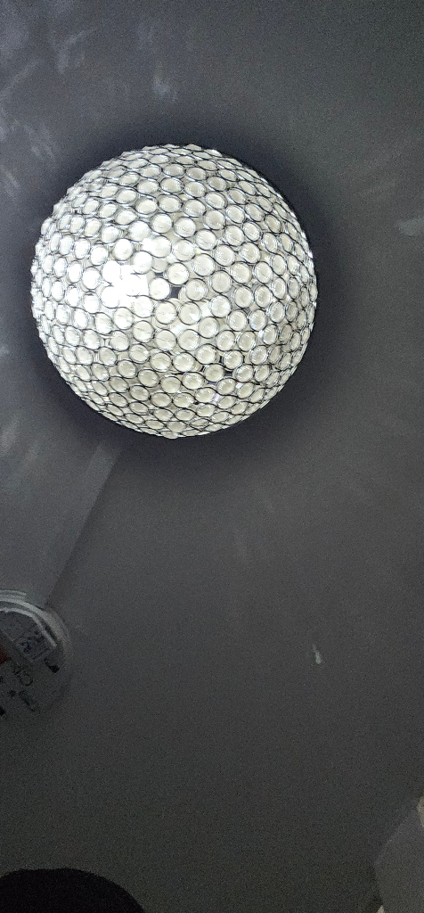 Crystal Dome Ceiling Lights ×2