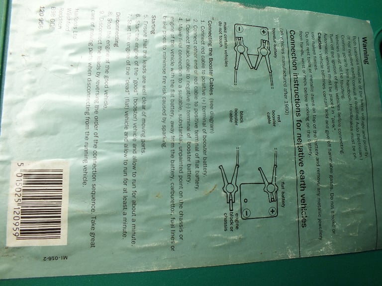 Boxed Set of Halfords Jump Leads